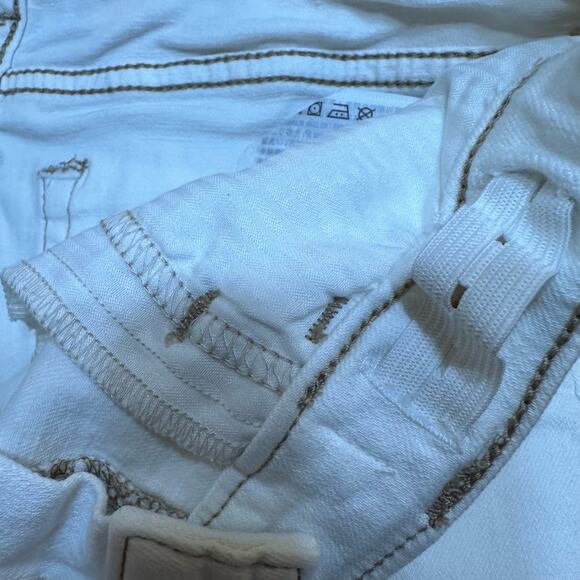 Abercrombie Kids High-Rise Mom Jean sz 15/16 Cream White Jeans - Picture 9 of 9